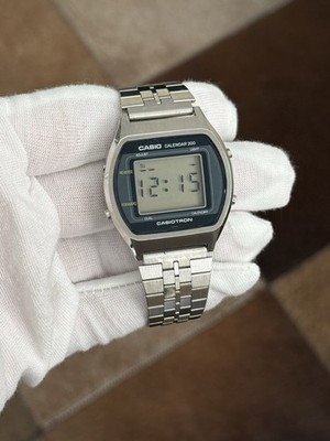 レア casio カシオ 47CS-23 動作品 1803 カシオトロン Rare Vintage Casio Casiotron Calendar 200 47CS-23 Men's Digital