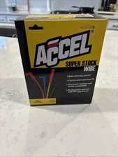 ACCEL 4041 Spark Plug Wire Set - 8mm - Yellow with Orange 90 Degree Boots