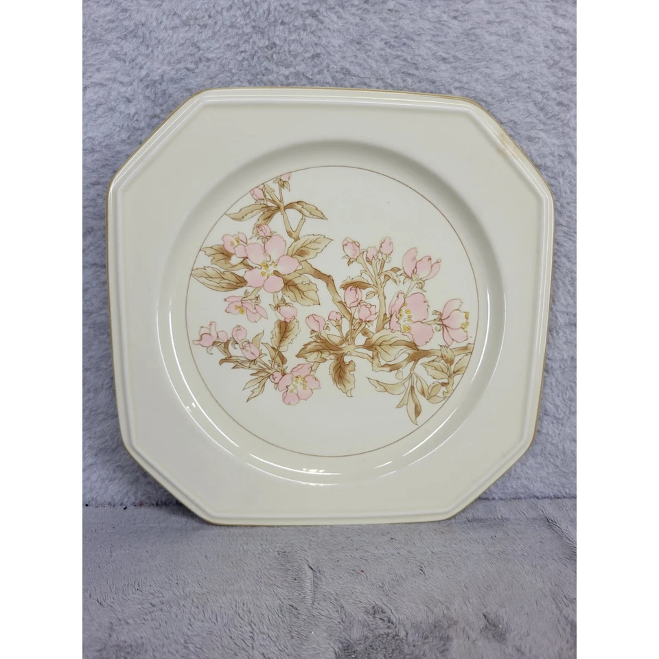 Conjunto de 6 pratos de jantar Mikasa Romantics flores de cerejeira C5001 forno micro-ondas - Imagem 2 de 4