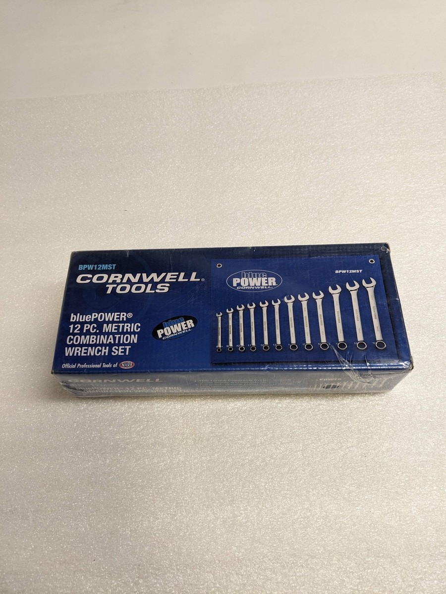 CORNWELL BPW12MST 12 PIECE BLUEPOWER METRIC COMBINATION WRENCH SET