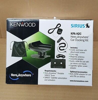 Kenwood KPA-H2C Car Docking Kit for Kenwood Here2Anywhere Sirius KTC-H2A1 Tuner