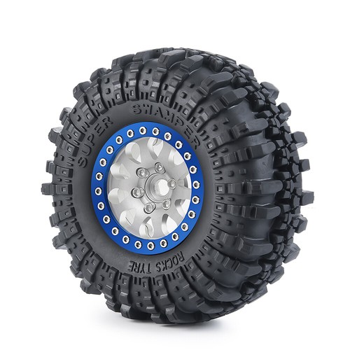 4x 1.9 RC Auto Räder Beadlock Felgen Reifen Set für 1/10 RC Axial SCX10 90046 TRX4 - Bild 74 von 144