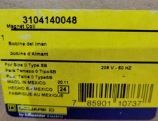 Square D 3104140048 Type S Replacement Magnet Coil 208V 60Hz Size 0 1 1P Series