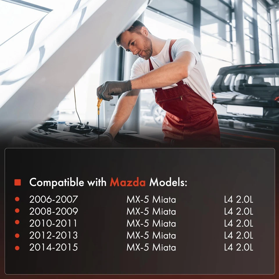 Varilla de medición de aceite de motor para Mazda MX-5 Miata 2006 2007 2008 2009 2010-2015 L4 2,0 L Foto 2 de 4