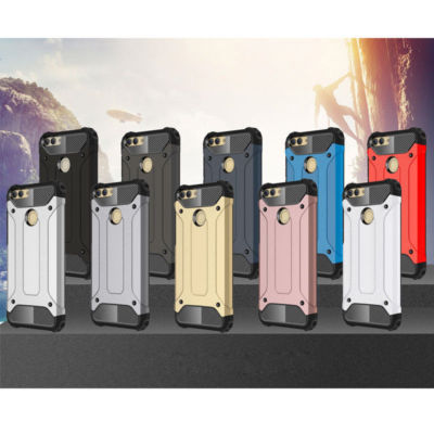 Neu Slim 2 Stück Hybrid Luxus Panzerung Stoßfest Etui Abdeckung für Huawei P Smart