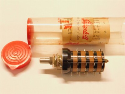 Grayhill 44D30-04-1-AJS 1P12T 4 Deck Adjustable Stops Rotary Switch 1/4'' Shaft