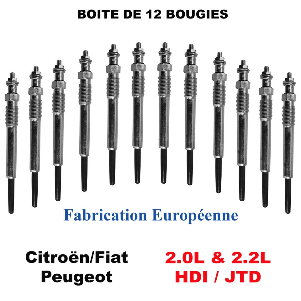 12 Glow Plugs for Boxer Ducato C4 C5 C8 206 307 2.0 2.2 Hdi Jtd | eBay UK