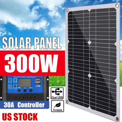 Semi-Flexible Solar Panel 300W Bendable for Caravan RV Boat Camper Trailer US