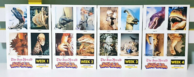 The Sun-Herald Attack of the Dinosaurs Cards Complete Set of 16!
