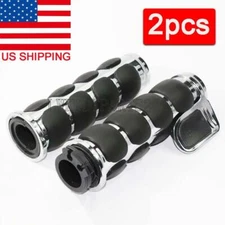 1" Motorcycle Handle Bar Hand Grips For Harley Touring Road King Electra Glide