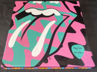 Happy Socks Rolling Stones Limited Edition Box Set 6 Paar 36-40 UK 4-6 NEU #1