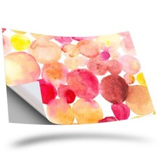 1x Vinyl Sticker Pastel Polka Dots Pattern Watercolour #53131
