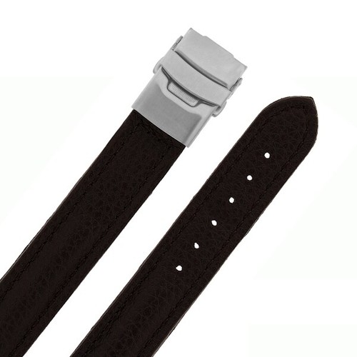 Deco 79 Set di 2 contenitori in pelle con chiusura frontale a scatto e cuciture dettagliate, 43,2 cm, 35,6 cm, marrone scuro
