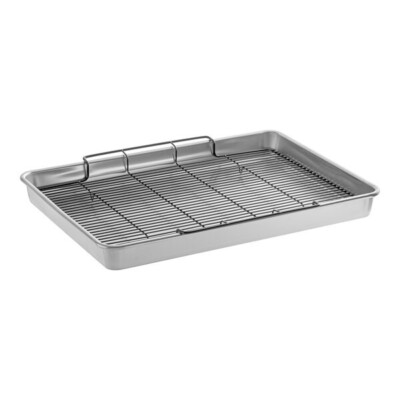 Nordic Ware 21 1/8'' x 15 13/16'' x 2 5/16'' Aluminum Roasting Pan
