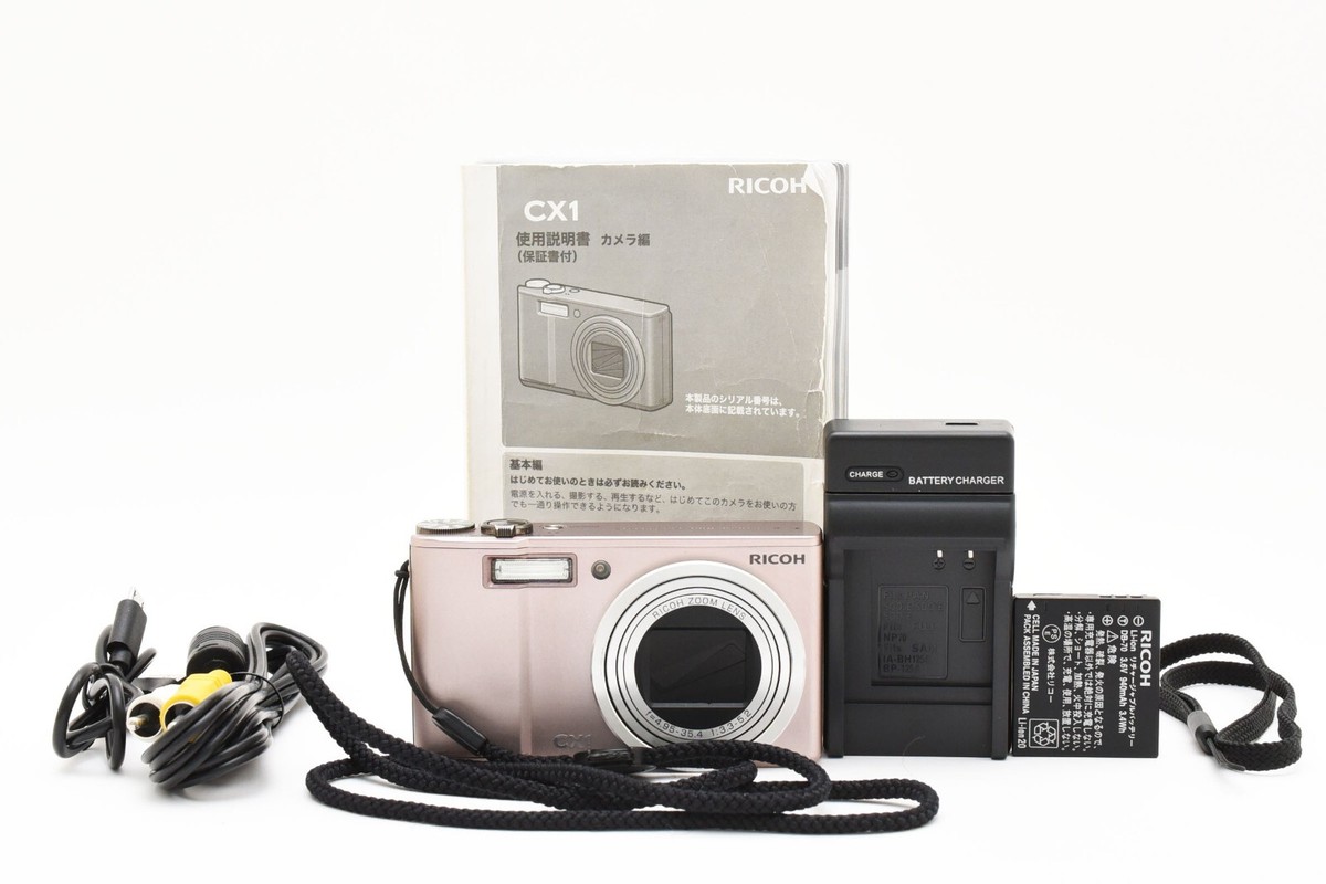 RICOH CX1 ピンク Mint] Ricoh CX1 9.3 MP 7.1x Wide Angle Zoom Compact Digital