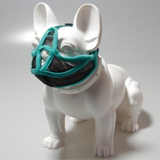 Pet Dog Anti Barking Biting Mesh Mask Short Faced French Bulldog Pet Suppli  