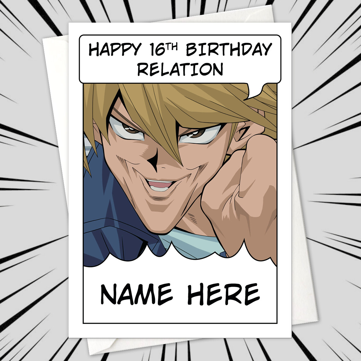 Personalised Yu-Gi-Oh! Birthday Card - Any Occasion Greeting Card With  Envelope