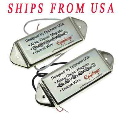 2pcs Electric Guitar Pickups P90 Dogear Neck/Bridge Pickups fit Epiphone