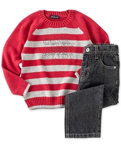 calvin klein red stripe jeans