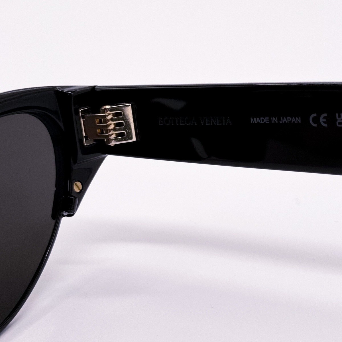 NEW BOTTEGA VENETA BV1102S 001 CAT EYE WOMEN BLACK SUNGLASSES