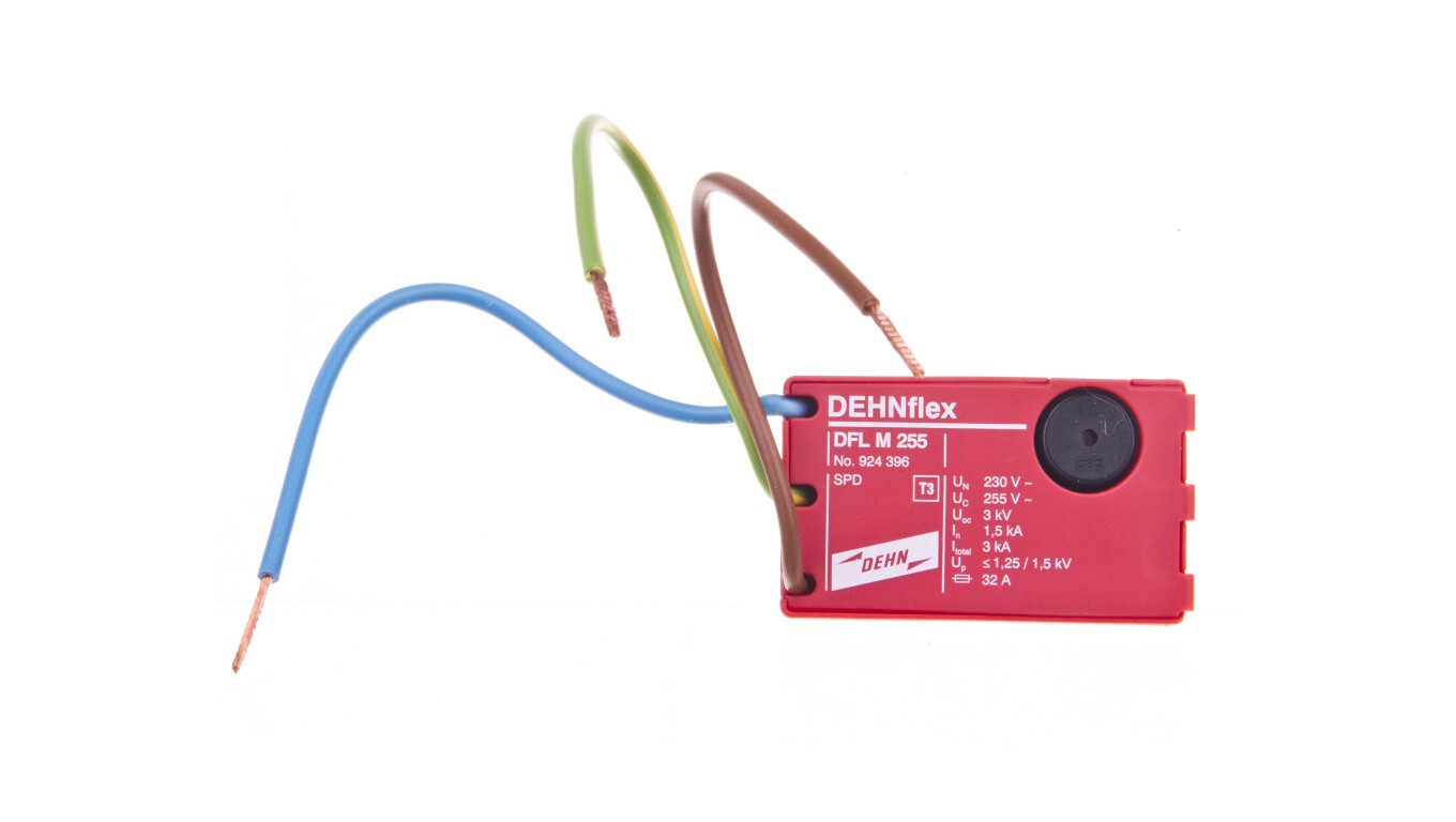 Surge arrester for single-phase networks 230V TT and TN Type T3 (D) 3kA 1 /T2UK