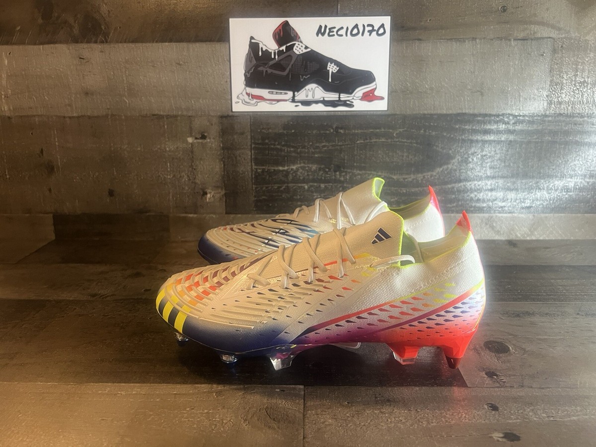 NEW Adidas Predator Edge.1 Low SG Soccer Cleats GW1014 Size 11 White Adidas Predator Edge.1 Low SG Soccer Cleats White Solar  main image 2