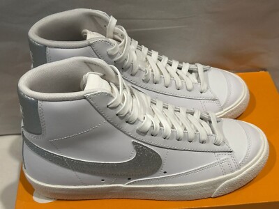 Nike W Blazer Mid '77 Women's Shoes Summer White-Metallic Silver size-8.5