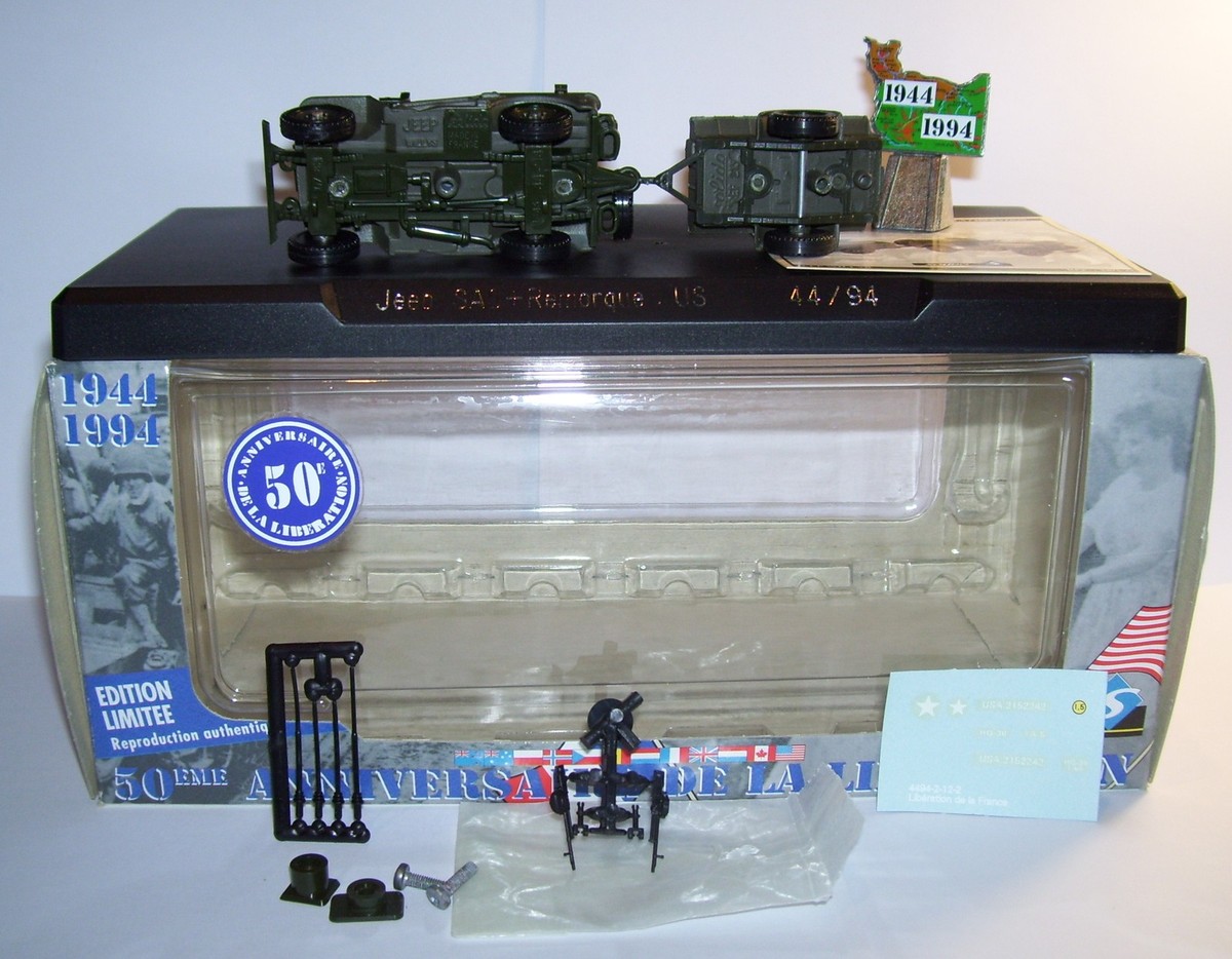 SOLIDO 1/43 JEEP WILLYS avec POPOTTE - LIBERATION 1944 - US WW2 Réf