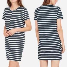 Everlane The Beach Tee Short Sleeve Cotton Striped Mini Dress Blogger Favorite M