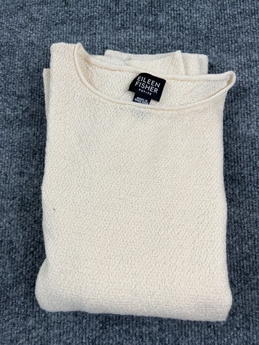 Eileen Fisher Sweater Size Petite PP Yellow 100 % Wool