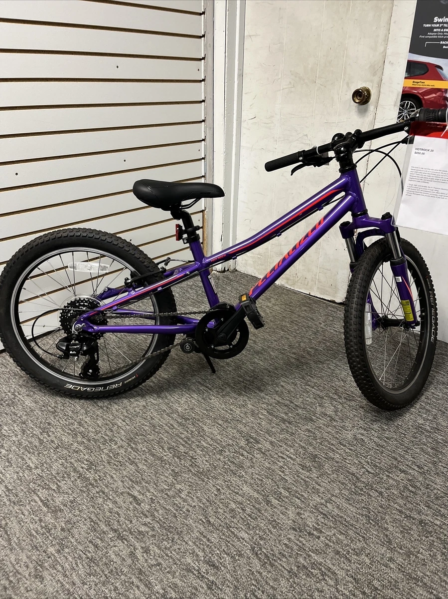 Specialized Kids Hotrock 20. Purple Haze. New. 7 Speed. Front Suspension Fork