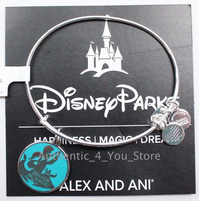 New Disney Parks Alex and Ani Princess Jasmine Unlock The Magic Silver Bracelet