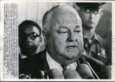 1966 Joseph R Pool Discusses The Dismissal Witnesses By House 7x10 Wirephoto