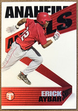 2004 Topps Pristine #105 Erick Aybar /999 Anaheim Angels Baseball Numbered Card