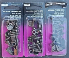 Prime Line Window Screen Fasteners L5833 Unopened Brown (Total Of 3 Packs)