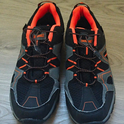 Herren Outdoor-Wanderschuhe Landrover, Größe 41, Schwarz/Orange