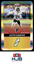 2025 UNO Elite Alt Jerseys Edition Justin Simmons Yellow Foil #156 Falcons
