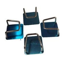 Kitchen Sink Sponge Holder Set of 4 – Strong Adhesive Stainless Steel Organizers