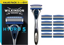 Wilkinson Sword Hydro 5 Skin Protection Men's Razor + 9 Blades Refills