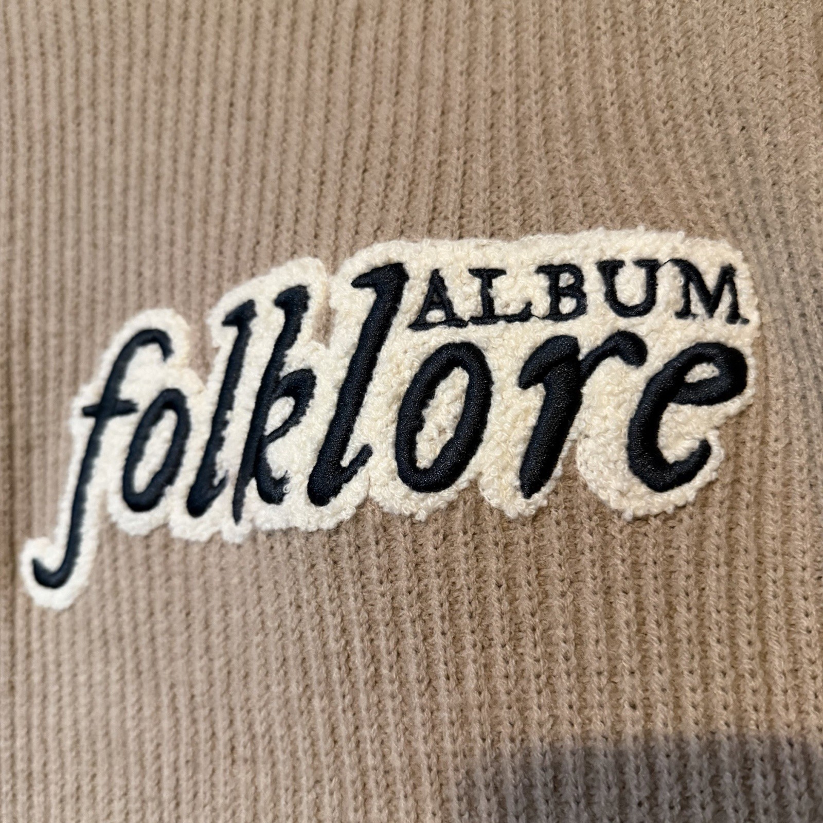 Taylor Swift Folklore Patch Chenille Sweater - image 5