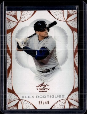 2024 Leaf Trinity #7 Alex Rodriguez #/49