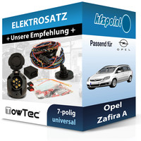 für Opel Zafira A 04.1999-06.2005 Towtec E-Satz 7Polig Universell Elektrosatz