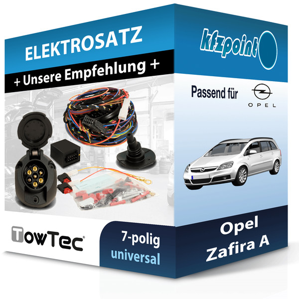 für Opel Zafira A 04.1999-06.2005 Towtec E-Satz 7Polig Universell Elektrosatz-image