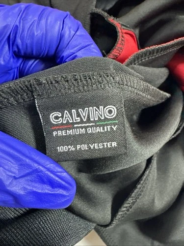 CALVINO Scuderia Ferrari Racing Fullzip Track Jacket Black, Red XL #6141 image 7