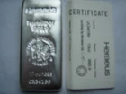 HERAEUS SILVER BAR 10 OUNCE WITH ORIGINAL CERTIFICATE NEW