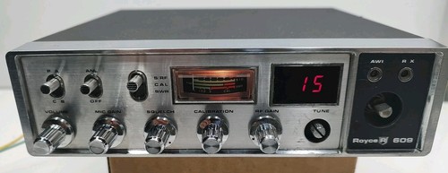 VINTAGE ROYCE 609 CB TRANSMITTER AND RECIEVER RADIO AMPLIFIER HAM/Radio B