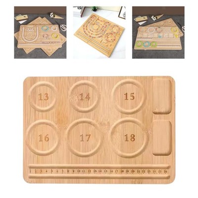 Perlenbrett, DIY Perlenbrett, praktisches Holz zur Schmuckherstellung, Halsketten,