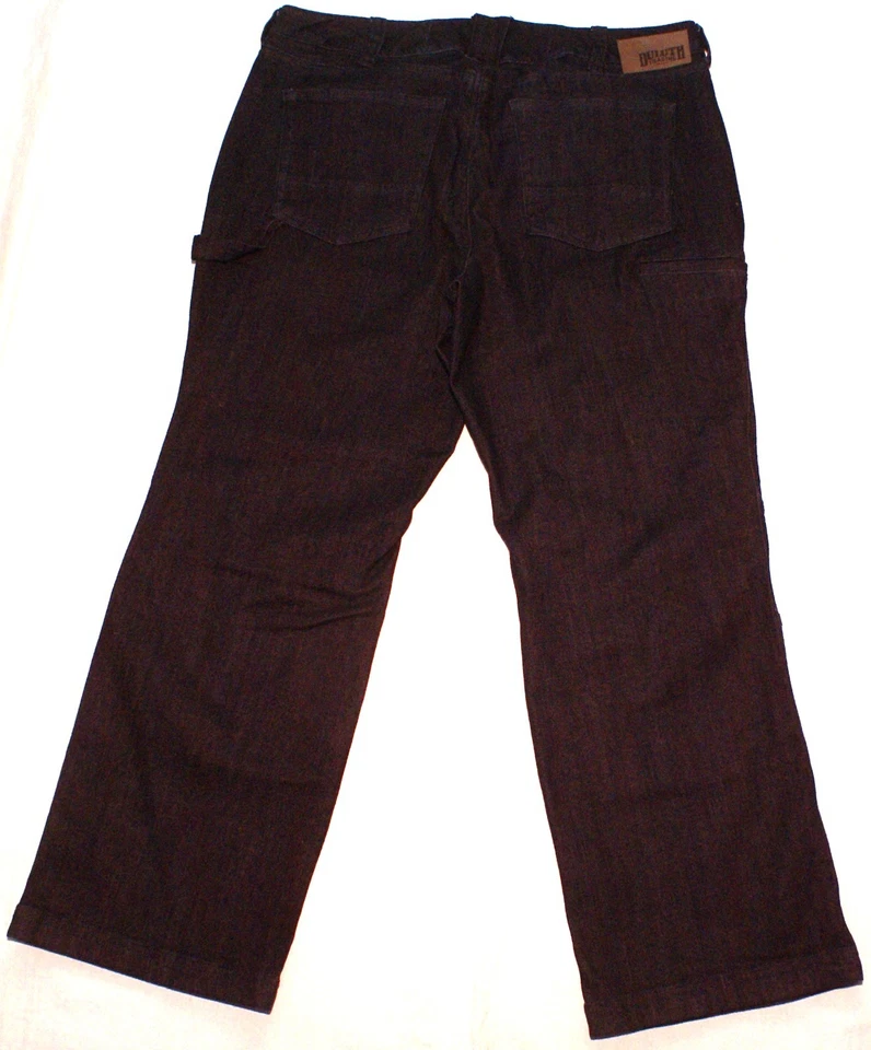 Duluth Trading Carpenter Blue Jeans Womens 16 Curvesetter Waistband, Double Knee - Image 2 of 3