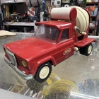 1960s Vintage Rare Tonka Jeep Red Cement Mixer Truck Pressed Steel Toy