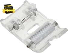 Roller Sewing Machine Presser Foot - Fits All Low Shank Snap-On Singer, Brother,